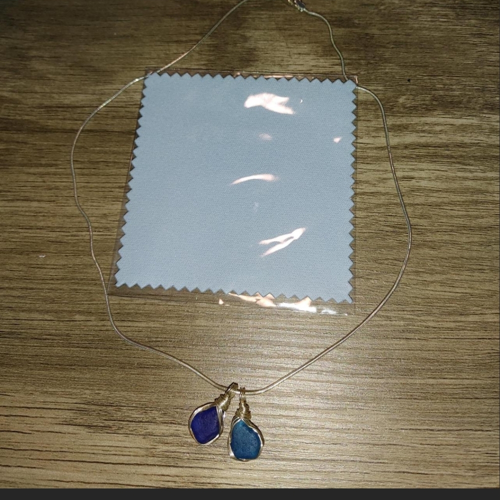 Sea glass necklace